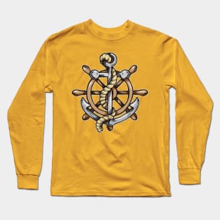 Anchor and Wheel Long Sleeve T-Shirt